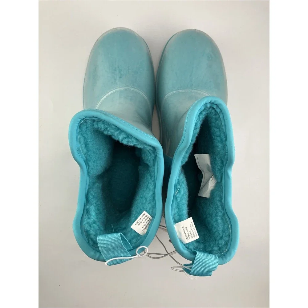 NEW Wonder Nation Girls Faux Sherpa Boots Blue Winter boots KIDS - Size 6 - Picture 14 of 16